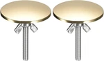 Uxcell Kitchen Sink Hole Covers, 2PCS - Zinc Alloy Faucet Champagne Gold. Fixed Price $24.64.