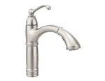 Moen Brantford Single Handle Pull-out Kitchen Faucet, Spot Resist Stainless. Fixed Price $200.00.