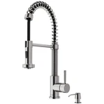 Vigo Edison Pull-down Sprayer Kitchen Faucet Set Stainless Steel. Fixed Price $99.99.