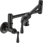 S664BL Traditional Wall Mount Pot Filler Matte Black Moen. Fixed Price $458.14.