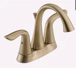 Delta Lahara 2538-CZMPU-DST Centerset 2-HANDLE Bathroom Faucet Champagne Bronze. Fixed Price $119.99.