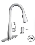 Moen 87014SRS Essie One-handle High Arc Pulldown Kitchen Faucet Spot Resist.... Fixed Price $139.99.