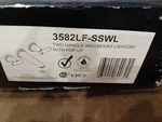 Delta 3582LF-SSWL Rizu Handle Wall Mount Bathroom Faucet Stainless Scratches. Fixed Price $175.00.