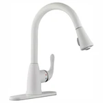 Glacier Bay White Kitchen Faucet 1-HANDLE Pull-down Drip-free 2-SPRAYER Mode New. Fixed Price $100.32.