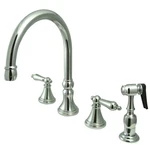 Kingston Brass KS279.ALBS Governor 1.8 Gpm Widespread Kitchen - Chrome. Fixed Price $282.72.