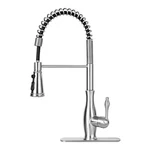 Akicon Brushed Nickel 18.12 In. Single-handle Pull-down Sprayer Kitchen Faucet. Fixed Price $184.79.