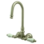 Kingston Brass CC73T Vintage Wall Mounted Clawfoot Tub Filler - Nickel. Fixed Price $347.72.