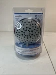 Homepointe 228626 Shower Head, Fixed Mount, 5 Settings, Chrome Plastic - New. Fixed Price $18.78.