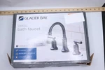 Glacier Bay Oswell 8" Widespread Double Handle High-arc Bathroom Faucet. Fixed Price $74.51.