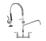 Vevor Commercial Kitchen Faucet, 25 In. H, 8 Centers, Pull-down Sprayer. Fixed Price $109.50.