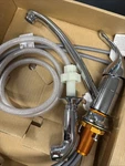 Moen Chateau Single Handle Kitchen Faucet With Side Spray #7437. Fixed Price $95.00.
