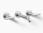 Kohler T14413-4-CP Sealed Wall-mount Bathroom Sink Faucet Trim With Lever Handle. Fixed Price $500.99.