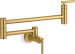 Kohler Wall Mount Pot Filler Kitchen Faucet Moderne Brass K-35745-2MB Brand New. Fixed Price $601.84.