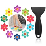 Amabro Colorful Sunflower Anti Slip Bathtub 8*8CM/3.14*3.14IN, Multicolor. Fixed Price $12.99.