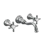 Moen Weymouth TS42112 Wall Mount Cross Handle Bathroom Faucet Trim In Polished. Fixed Price $558.99.