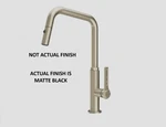 Brand New In Box!! Matte Black Kitchen Faucet By Gessi. Fixed Price $580.00.