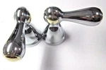 Delta H217CB Botanical Lavatory Sink Faucet Handles Levers Shiny Chrome Brass. Fixed Price $89.90.