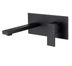 Fapully Modern Single Handle Wall Mount Bathroom Faucet Matte Black. Fixed Price $37.50.