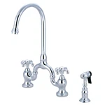 Kingston Brass KS779.TXBS French Country 1.8 Gpm Bridge Kitchen - Chrome. Fixed Price $597.97.