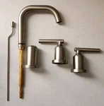 Moen WS84229SRN Gibson 1.2 Gpm Deck Mounted Bathroom Faucet With Pop-up Drain. Fixed Price $149.97.