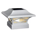 Classy Caps SLK807W - White, Kingsbridge Dual Lighted Solar Post Outdoo.... Fixed Price $60.38.