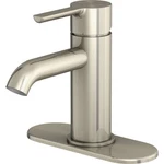 Home Impressions Brushed Nickel 1-HANDLE Lever 4 In. Centerset Monoblock. Fixed Price $95.35.