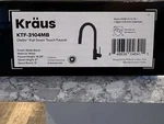 Oletto Single-handle Touch Kitchen Sink Faucet Pull Down Spray KTF-3104MB Kraus. Fixed Price $195.00.