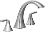 Moen T693 Voss Two-handle Deck Mount Roman Tub Faucet Trim Kit Chrome. Fixed Price $163.00.
