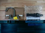 Pfister Henlow Polished Chrome 2-HANDLE Bathroom Faucet LF-048-HECC Never Used. Fixed Price $34.99.
