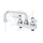 T&s Brass B-1111-XS 4" Deck Mount Workboard Faucet W/ 8" Swing Spout. Fixed Price $123.90.
