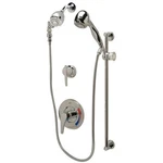 Zurn Elkay Temp Gard Iii Shower Unit With Wall Head, Handheld, Slide Mount Bar. Fixed Price $170.00.