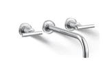 Kohler Purist K-T14414-4-CP Wall Mounted Bathroom Sink Faucet Polished Chrome. Fixed Price $438.00.