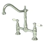 Kingston Brass KS1171PL Heritage Bridge Kitchen Faucet. Fixed Price $260.38.