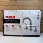 Delta 35770LF Portwood 8 In. Widespread 2-HANDLE Bathroom Faucet Chrome Finish. Fixed Price $59.99.