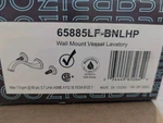Brizo 65885LF-BNLHP Wall Mount Bathroom Faucet Trim Brushed Nickel. Less Handles. Fixed Price $329.00.