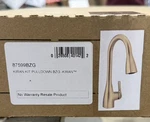 Kiran Bronzed Gold 17 In. Pull Down Faucet With 360 Spout Swivel And Reflex. Fixed Price $186.40.