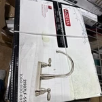 Delta Foundations 2-HANDLE Standard Kitchen Faucet Stainless 21987LF-SS. Fixed Price $60.00.