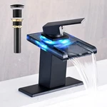 Avsiile Led Bathroom Sink Faucet, Matte Black Waterfall Single. Fixed Price $95.18.