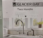 Glacier Bay Builders 2-HANDLE Standard Kitchen Faucet W/ Sprayer Stainless Steel. Fixed Price $49.58.