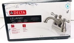 Delta 2578LF-SSMPU Centerset Leland 2-HANDLE Bathroom Faucet Stainless Steel. Fixed Price $73.00.