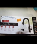 Delta Marca Pull-down Sprayer Kitchen Faucet With Shield Matte Black. Fixed Price $160.99.