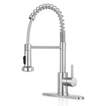 Khqf Kitchen Faucet With Pull Down Sprayer Commercial Single Handle Stainless. Fixed Price $45.42.