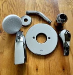 Grohe 3501220A Pressure Balance Valve Bathtub/shower Combo Faucet, Chrome. Fixed Price $42.00.