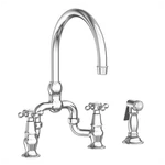 Newport Brass 9460/26 Chesterfield Kitchen Bridge Faucet Polished Chrome. Fixed Price $1752.10.
