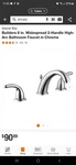 Glacier Bay Builders 8 In. 2-HANDLE Low-arc Bathroom Faucet Chrome. Fixed Price $60.00.