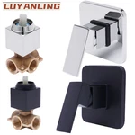 Wall Mount Shower Tap Control Valve Single Handle Brass Hot & Cold Mixer Faucet. Fixed Price $40.16.