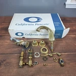 California Solana Set Gold Fair Ribbed Horn Handles CF-5002-PVD. Fixed Price $231.20.