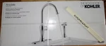 Kohler Arsdale Single One 1 Handle & Side Spray Kitchen Faucet Polished Chrome. Fixed Price $86.00.