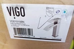 Vigo Satro Hole Single-handle Bathroom Faucet Brushed Nickel. Fixed Price $68.95.