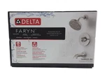 Delta Faryn Single-handle 5-SPRAY Tub/shower Faucet Brushed Nickel 144822-SS. Fixed Price $111.61.